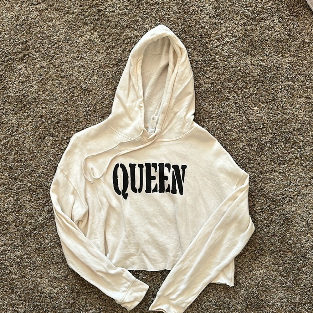 Queen Hoodie - Size S - 80% Cotton 20% Polyester - Lightly Worn